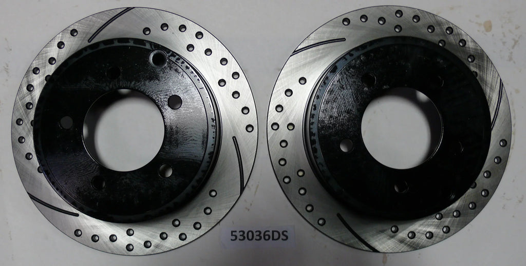 Approved Performance C2706 Front and Rear Drilled and Slotted, Ebony Powder Coated Disc Brake Rotor & Pad Kit Fits 2010 2011 Dodge Caliber