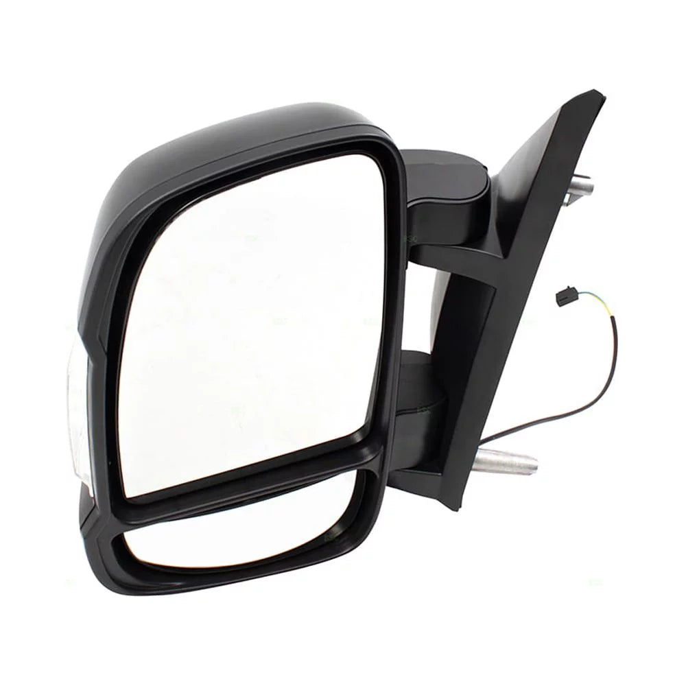 Replacement Driver Manual Side View Mirror w/ Signal Non-Heated Non-Extending Compatible with 2014-2019 Promaster Van