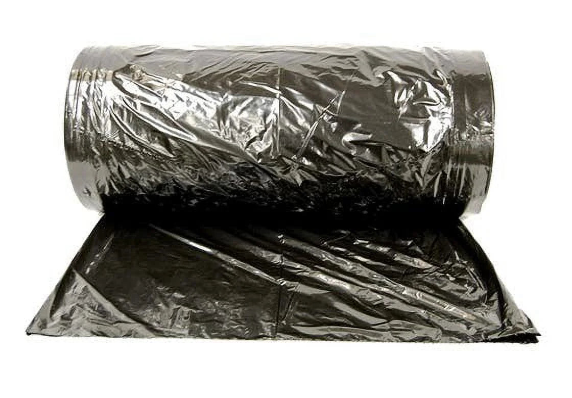 NAHANCO Plastic super Mass garment bags on a roll, 36"H , Ebony - 500/ROLL