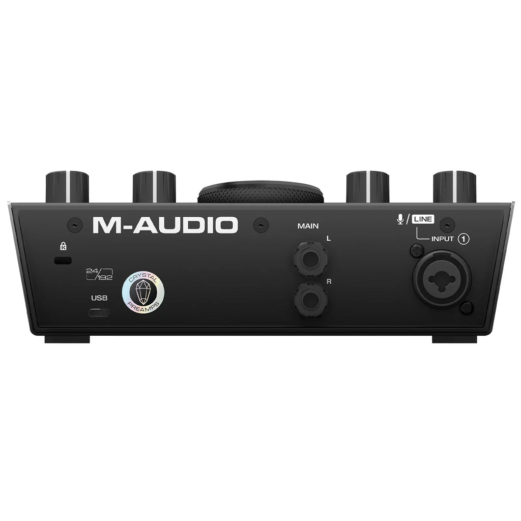 M-Audio AIR 192 | 4 2-In/2-Out 24/192 USB Audio Interface with Universal 10FT Yellow Sure-Fit XLR Cables Package