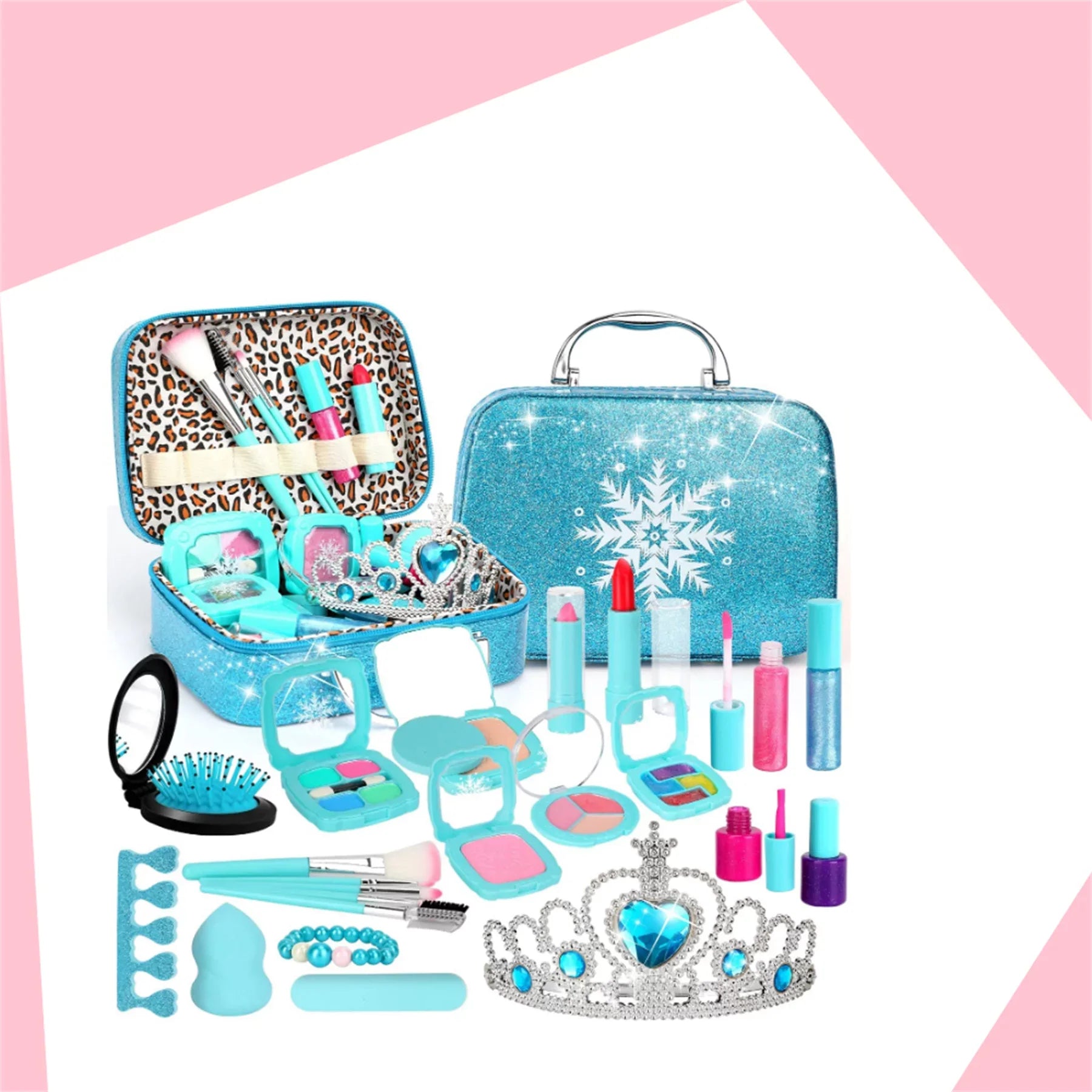Kids Makeup Kit for Girl,Washable Real Frozen Make up kit