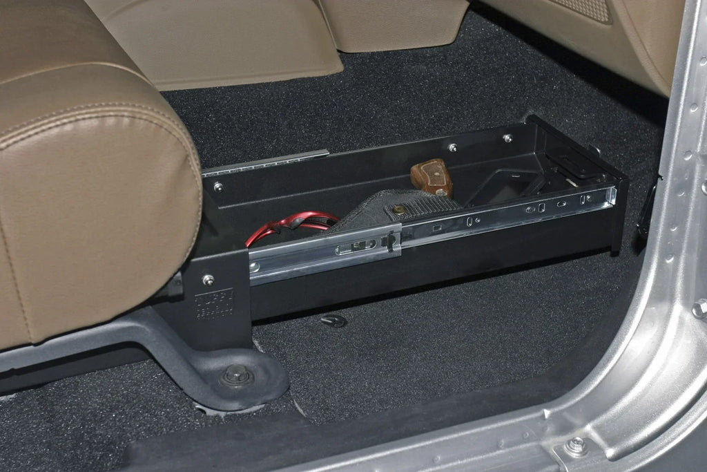 Tuffy Security Products 293-01 Under Seat Drawer - Passenger Side; Ebony 2007-2018 Jeep Wrangler Unlimited JK