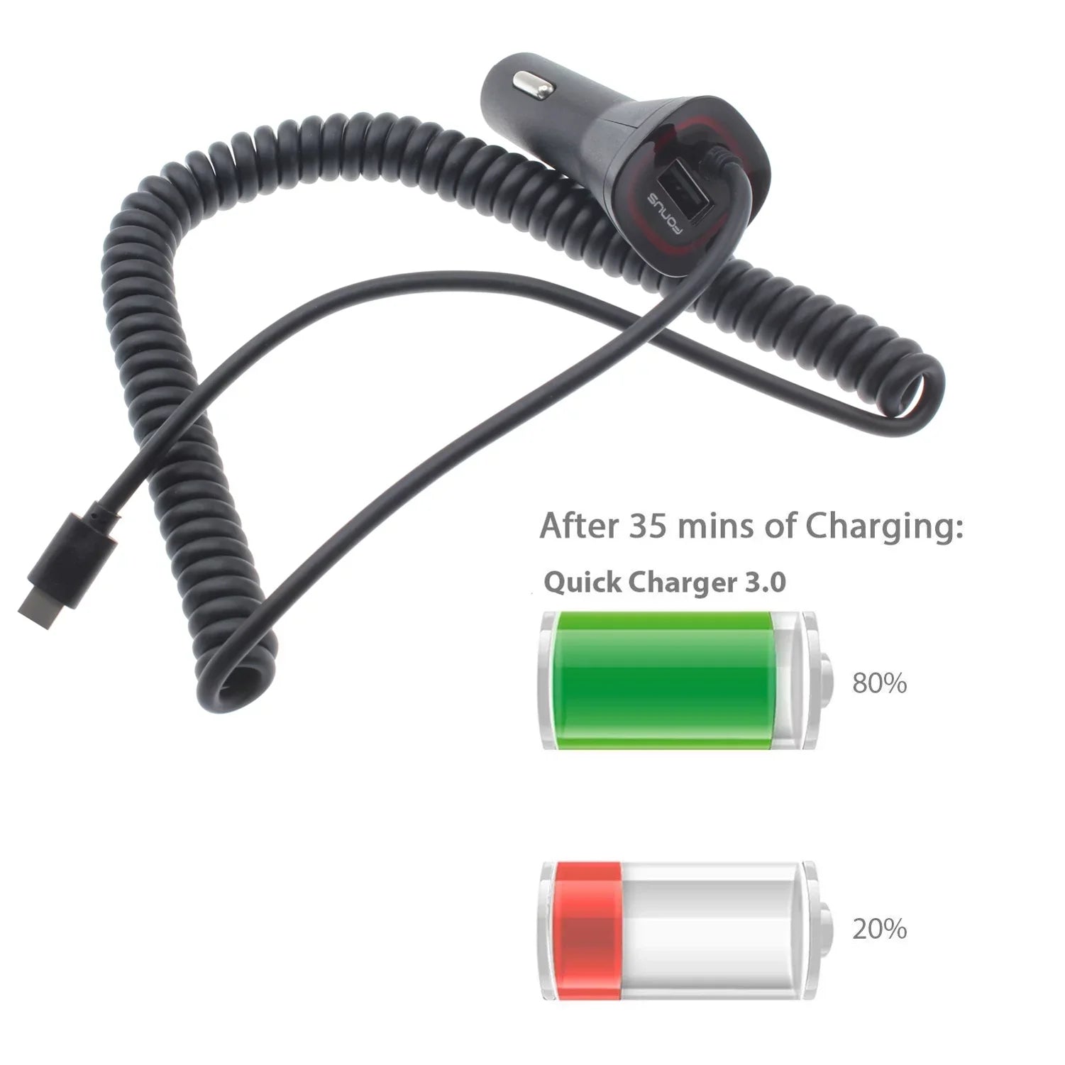 Fast Car Charger with Phone Mount - TYPE-C DC Socket Adapter and Air Vent Holder Auto Lock for CAT S48c,S61,S62 Pro - Coolpad Legacy,S,Brisa - Cricket Ovation, Influence, 2, Icon 2 - J8N