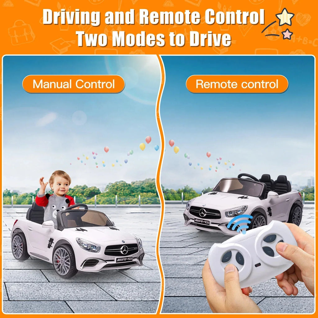 Mercedes-Benz Licensed Electric Kids Ride-On Car - 12V Battery Powered Vehicle