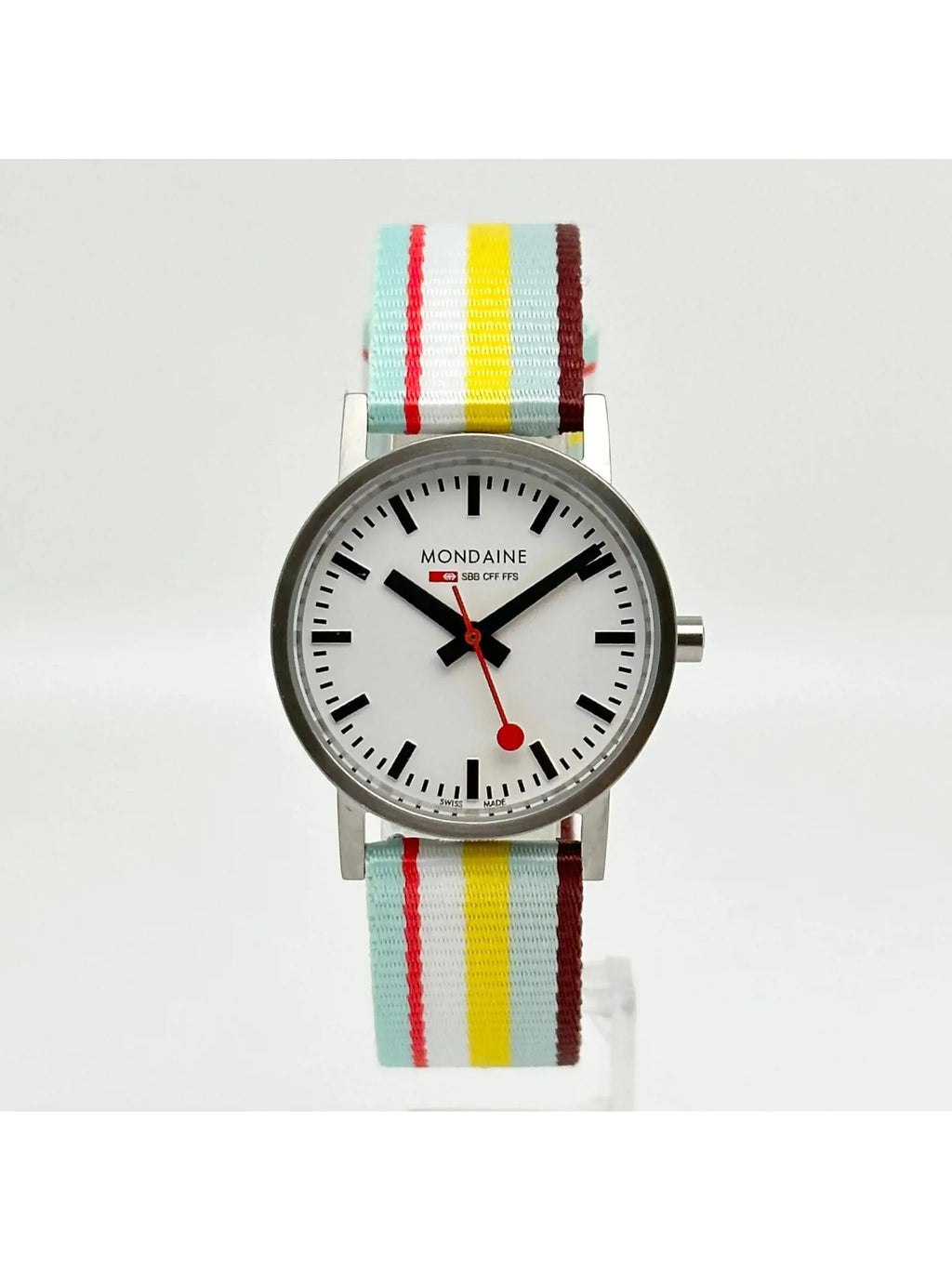 Mondain Swiss Railways Steel 30mm White Dial Ladies Watch A660.30360.16SBK