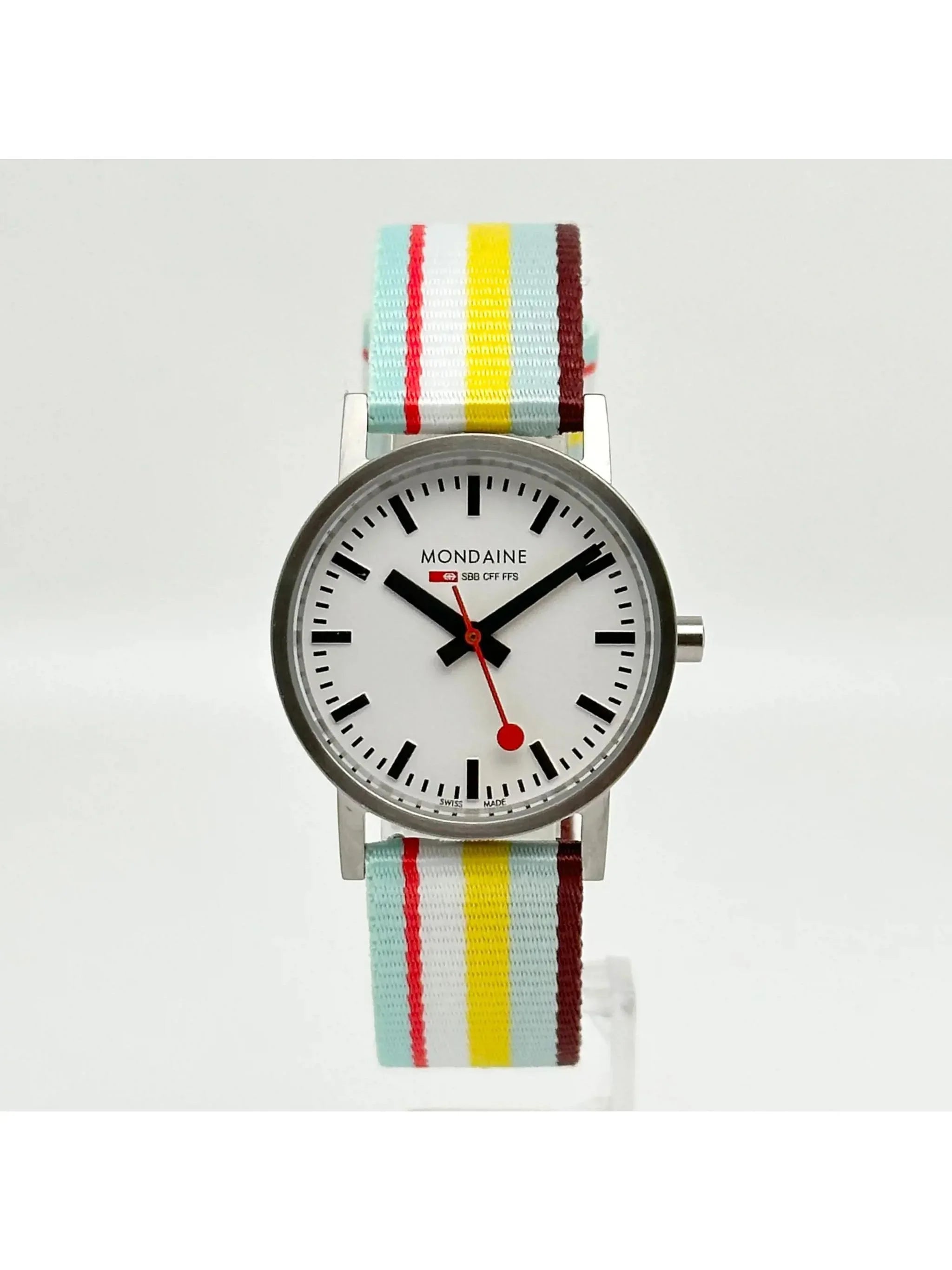 Mondain Swiss Railways Steel 30mm White Dial Ladies Watch A660.30360.16SBK