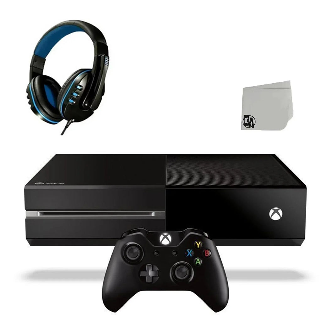 Xbox One Original 500GB Gaming Console Dark With Headset BOLT AXTION Bundle Used