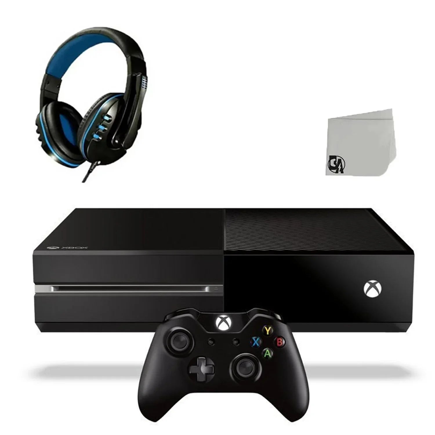 Xbox One Original 500GB Gaming Console Dark With Headset BOLT AXTION Bundle Used