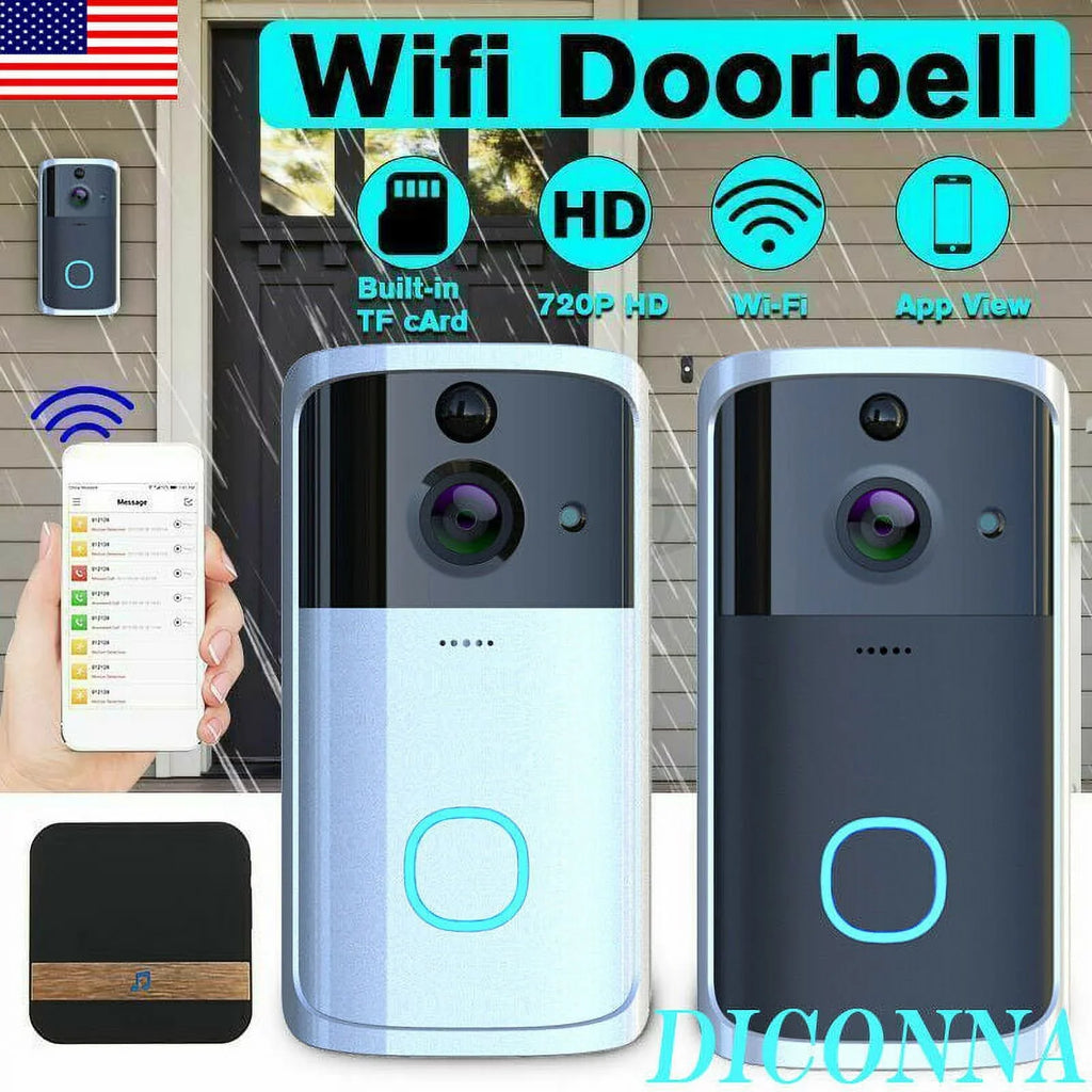 WiFi Visual Ring Smart Doorbell Smart Home Wireless Camera Video Door Bell Phone Intercom Homekit Security Automation Jet