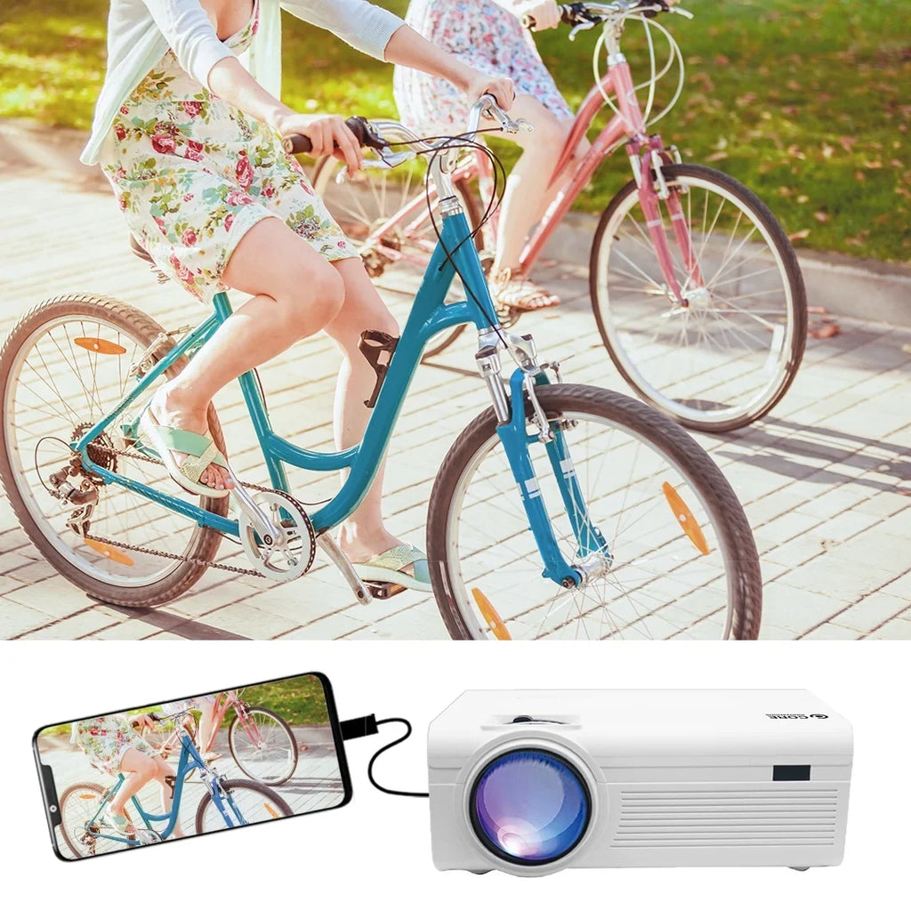 Core Innovations CJR600 150" LCD Home Theater Projector (White)