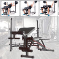 US Stock Body Champ Olympic Mass Bench, Workout Equipment for Home Workouts, Bench Press with Preacher Curl, Leg Developer and Crunch Handle for At Home Workouts