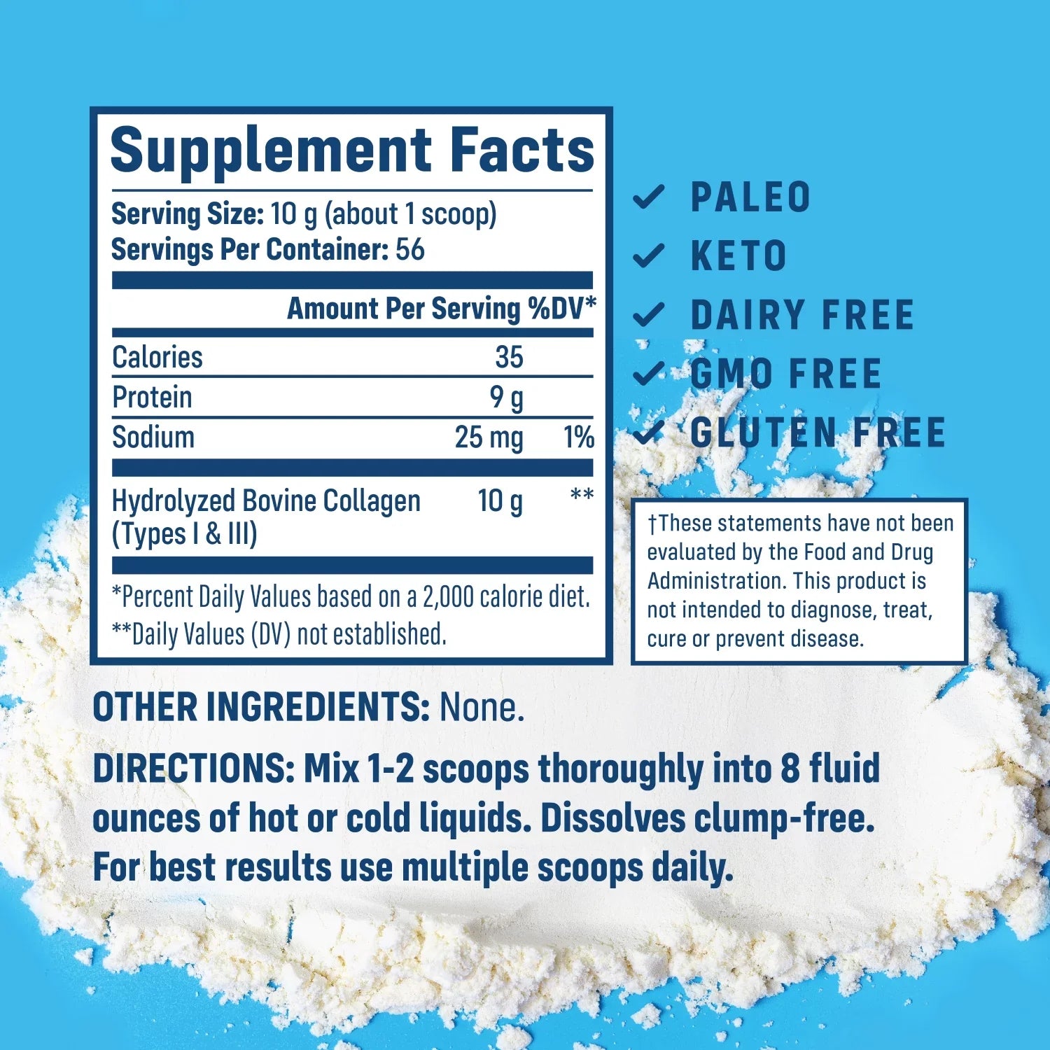 NativePath Collagen Peptides Protein - Hydrolyzed Type 1 & 3 Collagen Powder for Skin, Hair, Nails - Collagen Powder for Skin - 19.8 oz (56 Servings)