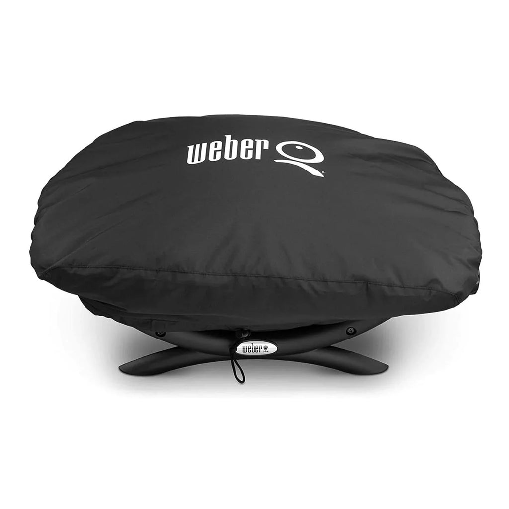Weber Q 2400 Electric Grill Jet with Grill Cover and Cart Bundle