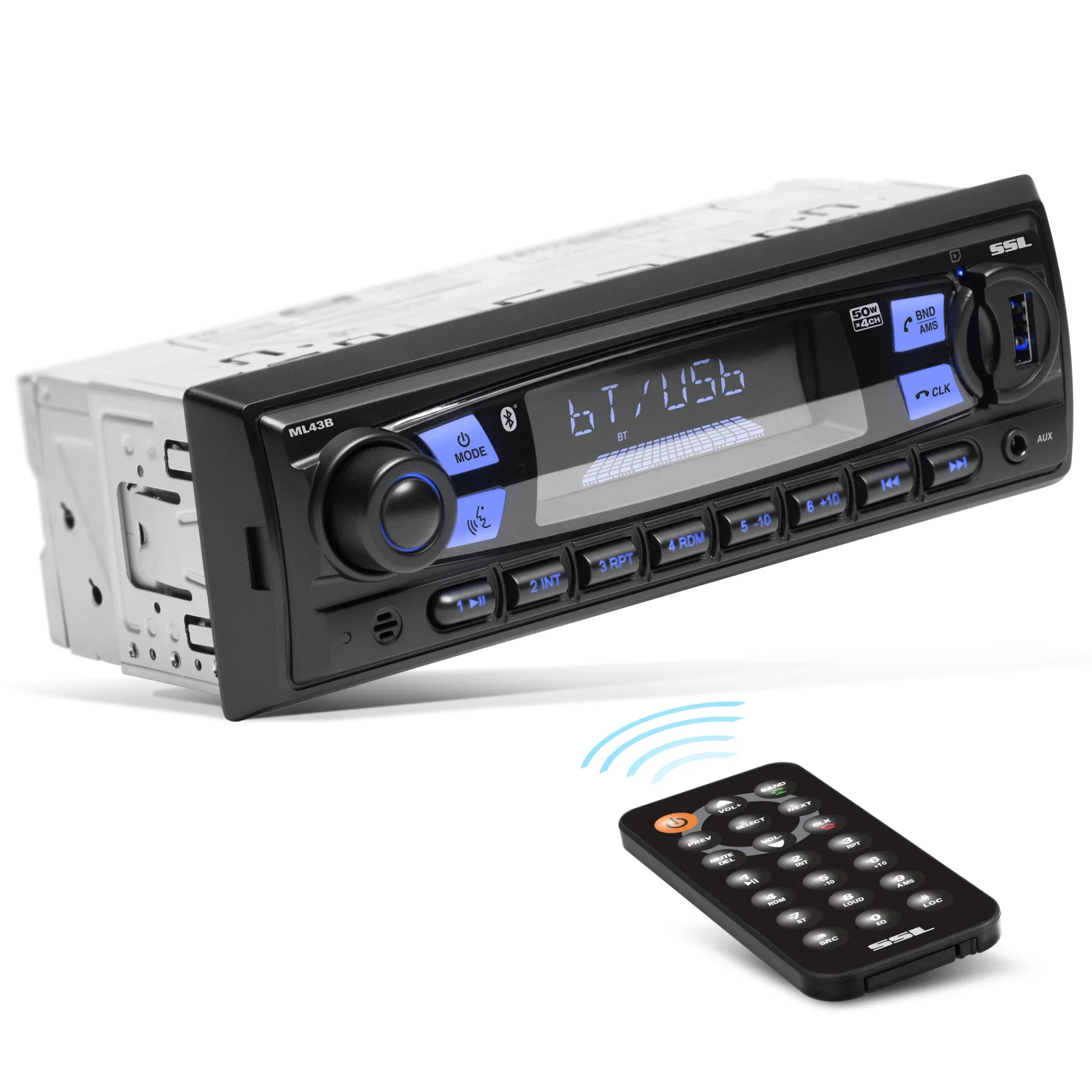 Sound Storm Laboratories ML43B Car Stereo, No CD, Bluetooth, USB, SD, AM/FM