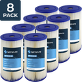 SpiroPure SP-EC20-BB 10x4.5 20 Micron Pleated Cellulose Sediment Water Filter Cartridge ECP20-BB 255491-43 (Case of 8)