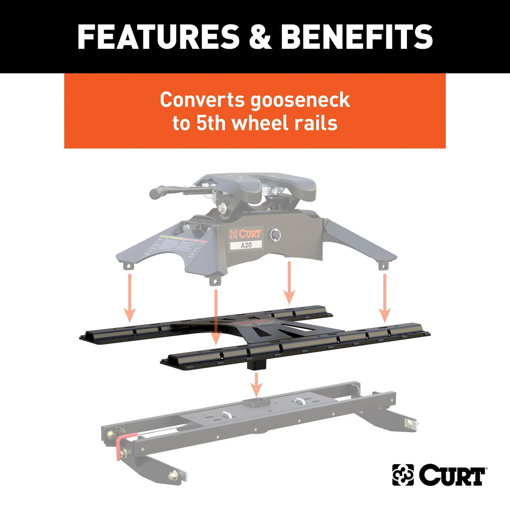 CURT X5 Gooseneck-to-5th-Wheel Adapter Plate