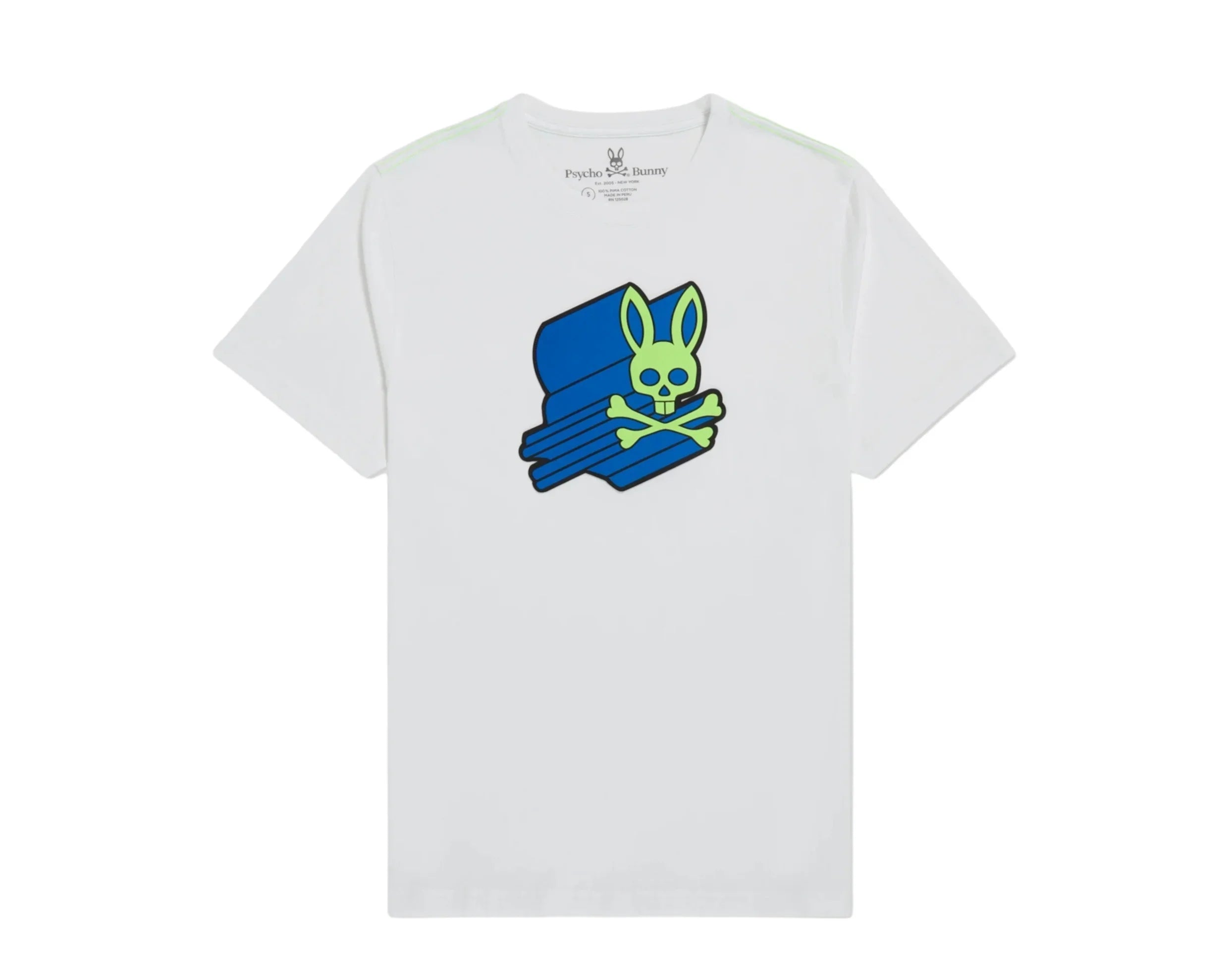 Psycho BunnyPsycho Bunny Asher Logo Men's Tee ShirtWhiteS