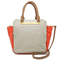 Pre-Owned MARC JACOBS M0001417A Handbag Leather Grey Orange 251616 (Good)