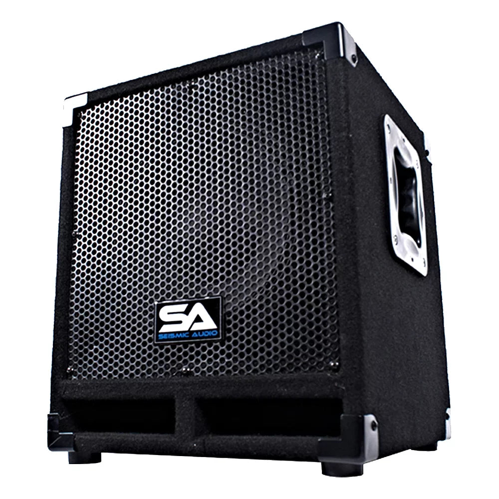 Seismic Audio Powered 10" Pro Audio Subwoofer Cabinet PA DJ PRO Audio Band Speaker New 500W - Really-Mini-Tremor