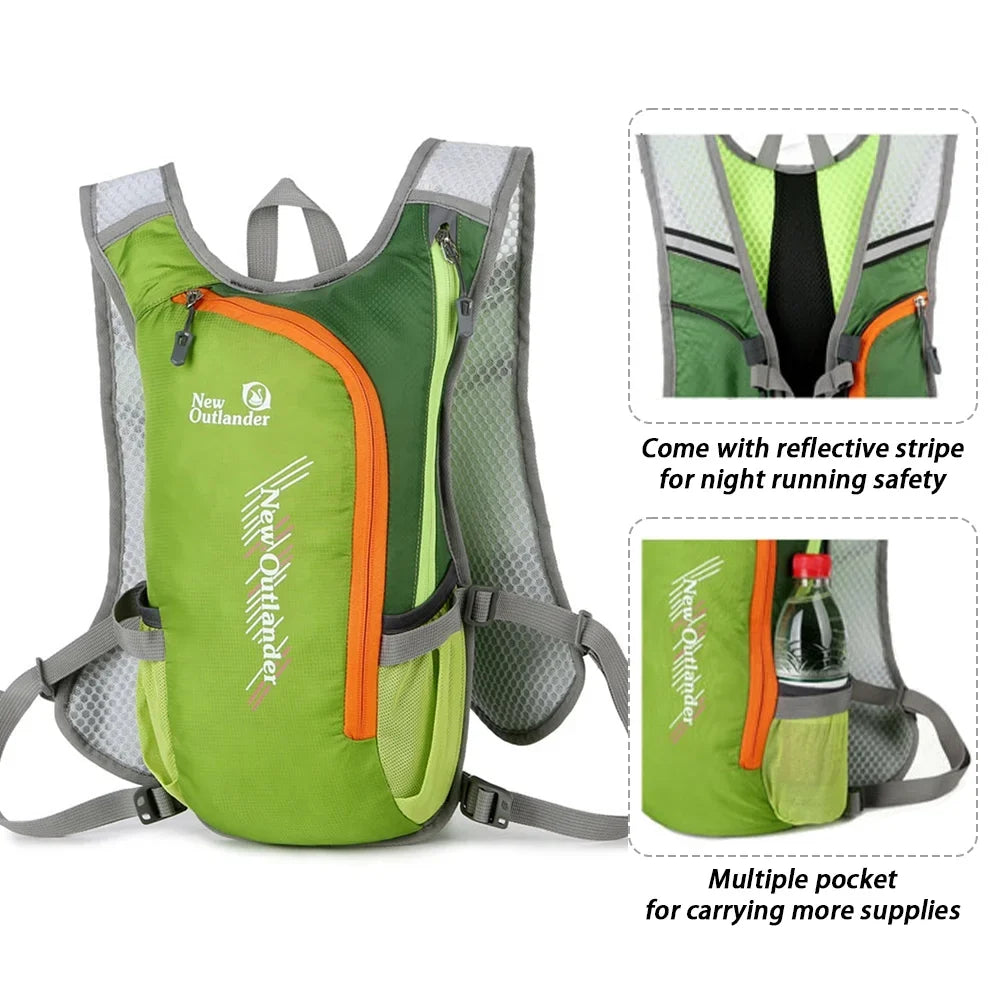 New Outlander Breathable Hydration Backpack for Hiking, Running, and Cycling