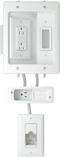 Open Box SANUS In-wall Cable Management Kit for Mounted TV & Soundbar WSIWPSB1-W1 - White