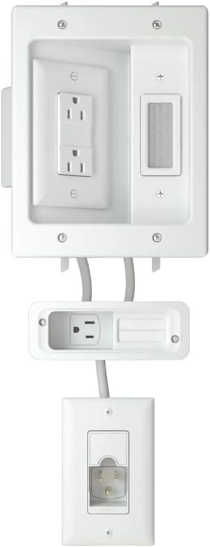 Open Box SANUS In-wall Cable Management Kit for Mounted TV & Soundbar WSIWPSB1-W1 - White