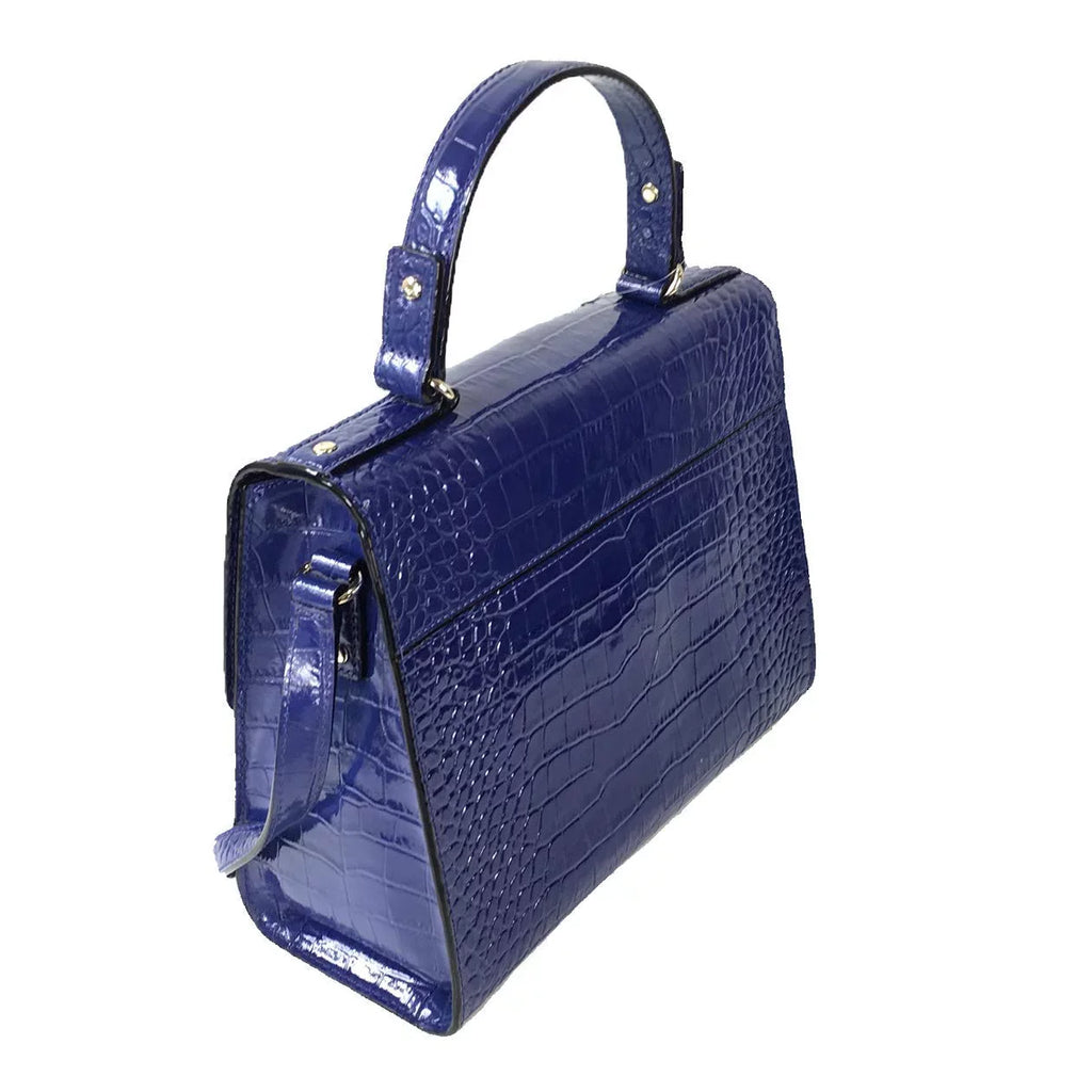 Kate Spade New York Knightsbridge Croco Leather Doris Satchel, Asilah Blue