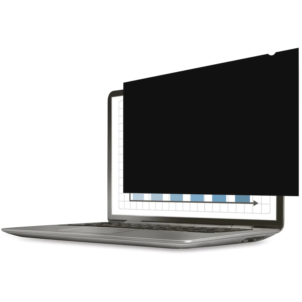 Fellowes PrivaScreen&trade; Ebony Privacy Filter - 13.3" Wide For 13.3" Widescreen LCD MacBook Air - 16:9 - Fingerprint Resistant, Scratch Resistant - Polyethylene - TAA Compliant