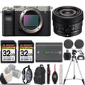 a7C Camera (Silver) +24mm f/2.8 G Lens -LOADED KIT