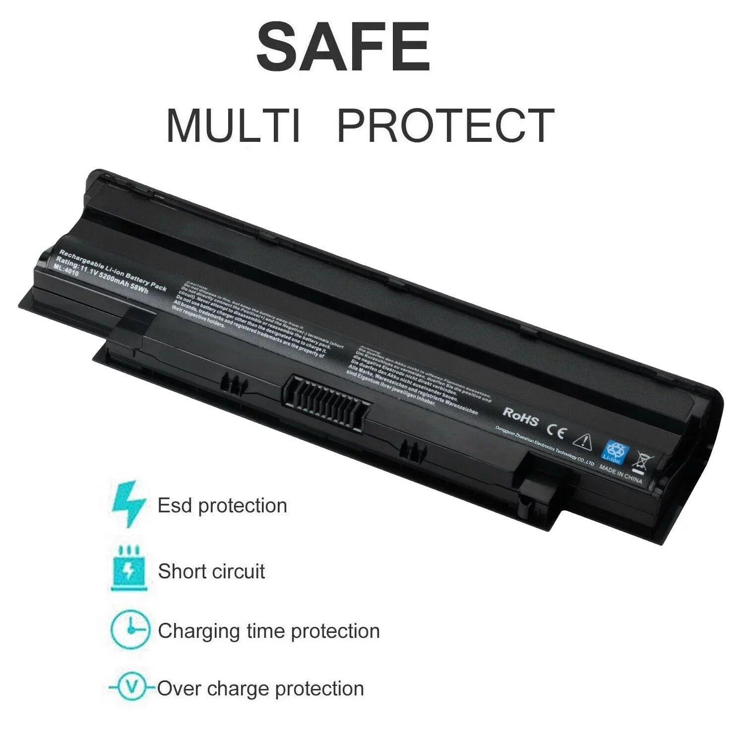 451-11510 312-0233 Battery for Inspiron 14R N4010 15R N5010 N5050 M5110