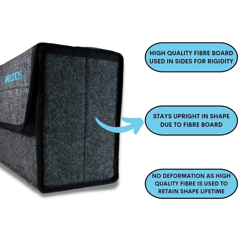 Car Accessories Car Boot Organizer Suitable For All Vehicles Car Organizer (Polyester)