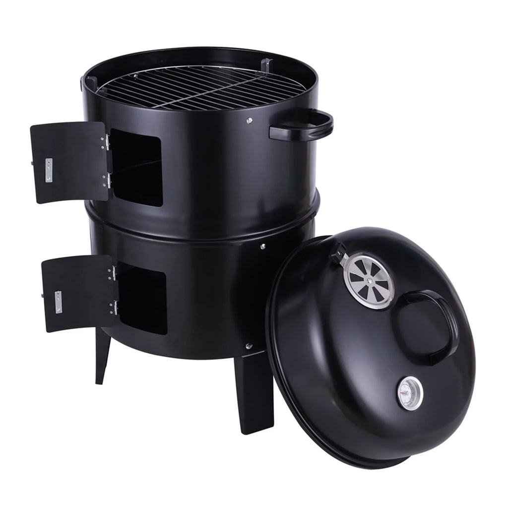 Portable Outdoor Charcoal Grill BBQ Charcoal Grill for Backyard Cooking Camping Picnics Garden Beach