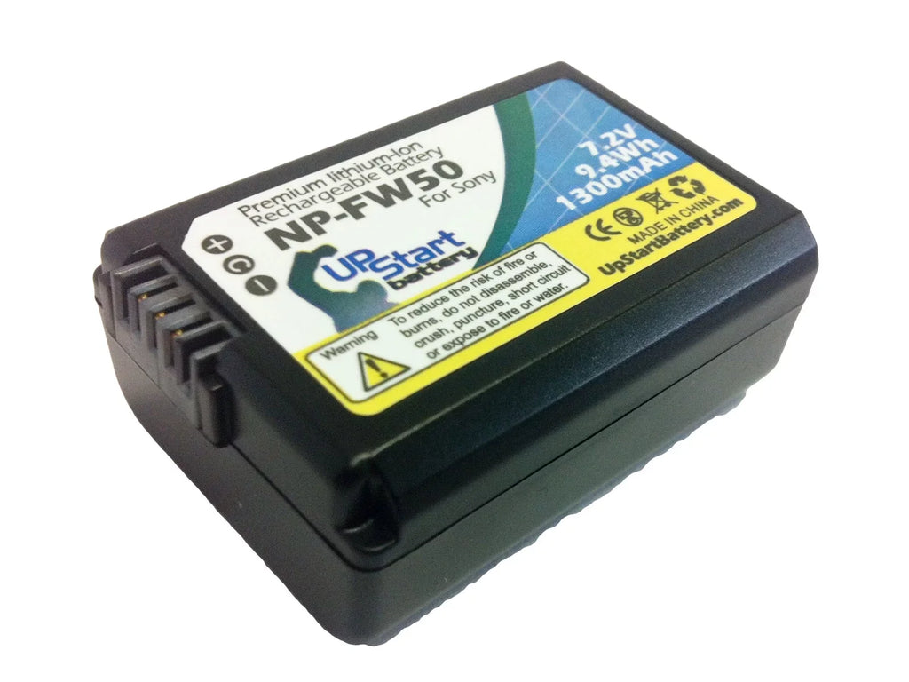 2x Pack - Alpha A3000 Battery - Replacement for NP-FW50 Digital Camera Battery (1300mAh, 7.2V, Lithium-Ion)
