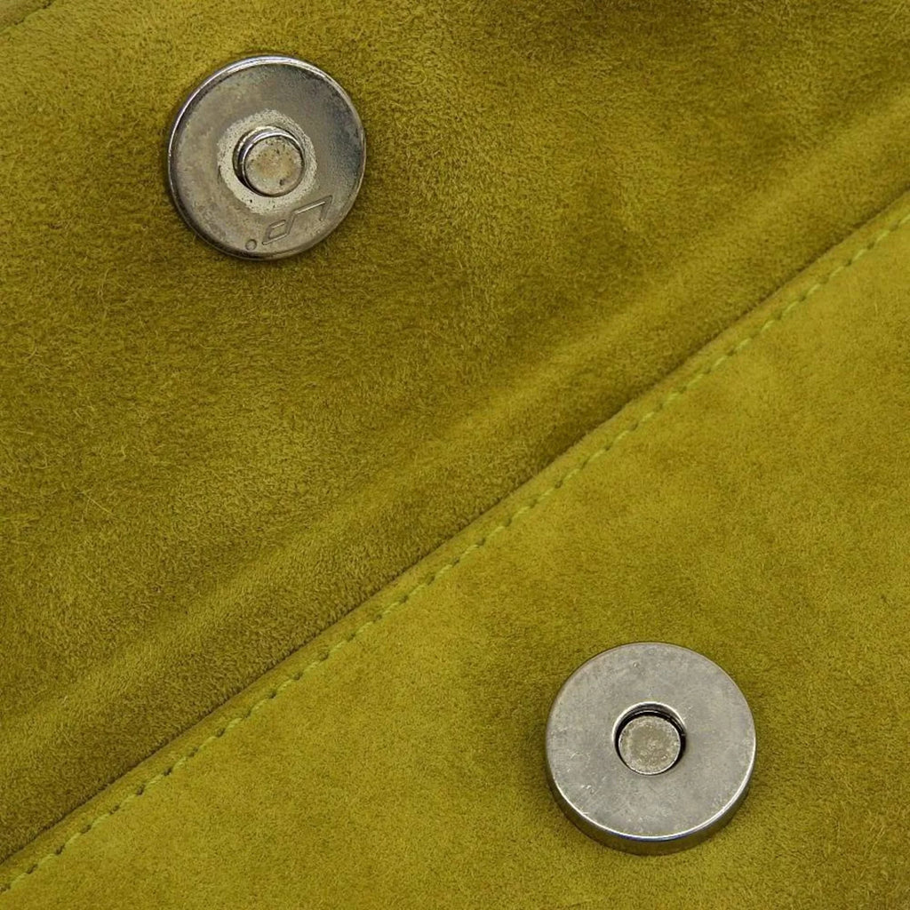 Pre-Owned Salvatore Ferragamo SALVATORE FERRAGAMO Gancini One Shoulder Bag Suede Green BC217651 (Good)