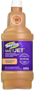 Swiffer WetJet Wood Floor Cleaner Refill, Blossom Breeze 42.20 oz (Pack of 3)