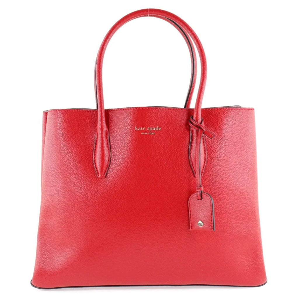 Pre-Owned Kate Spade Medium Satchel Eva WKRU5696 Leather Red Ladies Tote Bag (Like New)