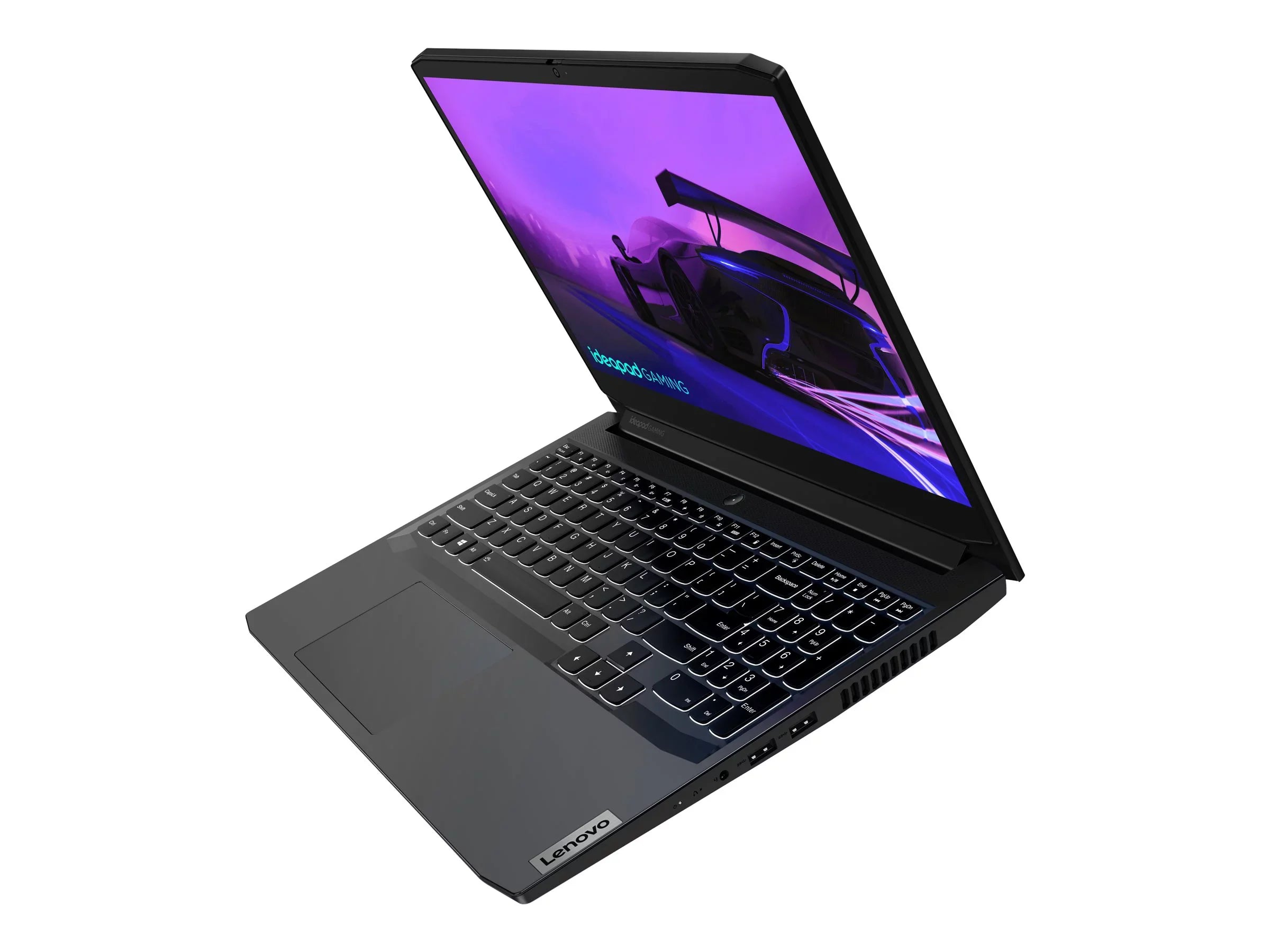 IdeaPad Gaming 3 15ACH6 82K2 - 180-degree hinge design - AMD Ryzen 5 - 5600H / up to 4.2 GHz - Win 10 Home 64-bit - GF RTX 3060 - 8 GB RAM - 512 GB SSD NVMe - 15.6" IPS 1920 x 1080 (Full HD) @ 120 Hz - 802.11a/b/g/n/ac/ax - shadow Jet - kbd
