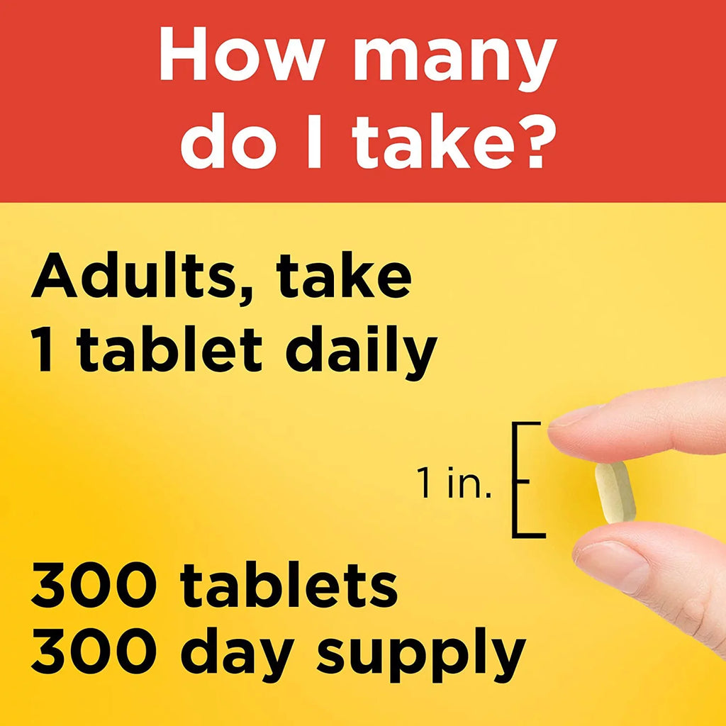 Nature Made Vitamin C 1000 mg, Dietary Supplement for Immune Support, 300 Tablets, 300 Day Supply