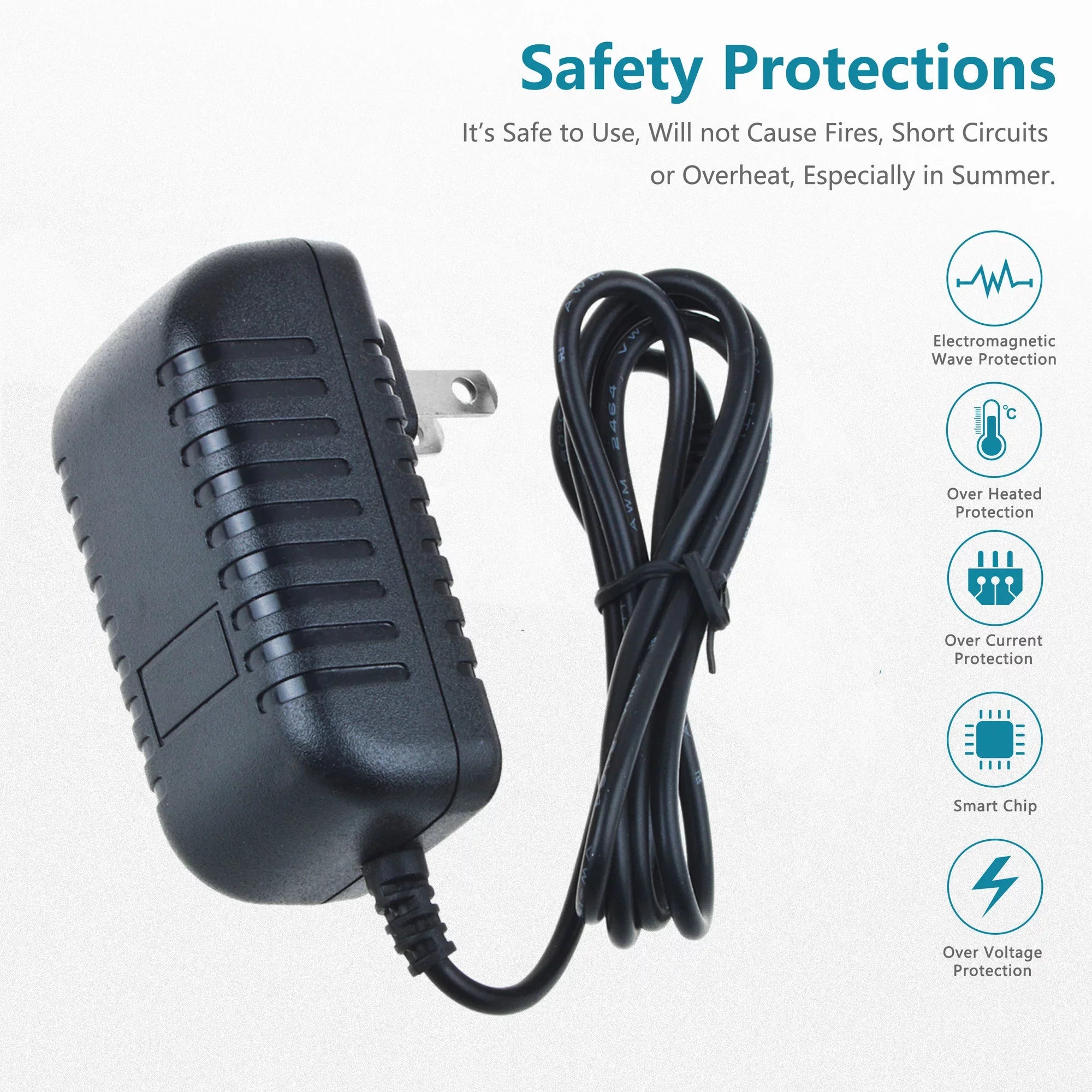KONKIN BOO Compatible Global AC Adapter Replacement for Telefunken Deutschland TFK Bajazzo De Luxe 105 Radio Power Supply Cord Wall Home Charger Mains PSU