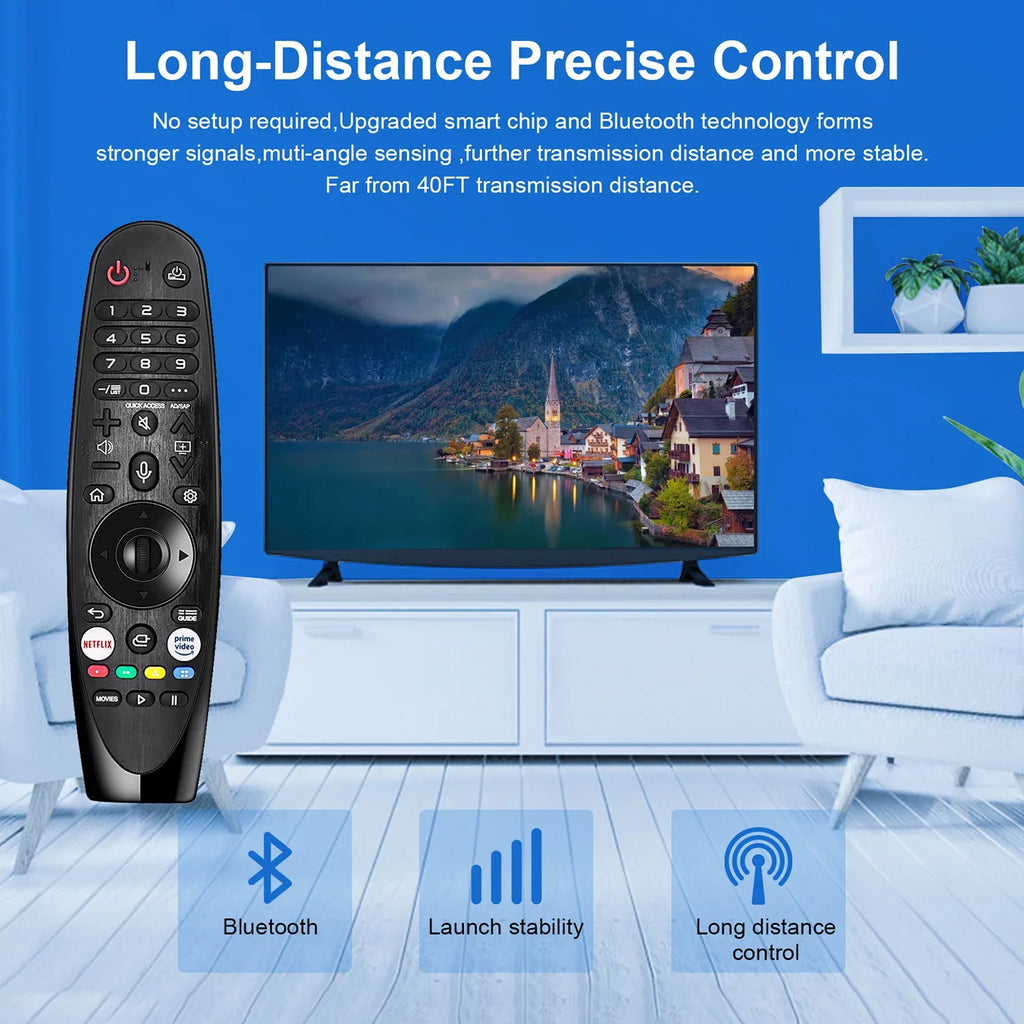 AN-MR20GA New Voice Magic Replacement Remote Control for UHD OLED QNED NanoCell 4K 8K Models Netflix and Prime Video Hot Keys, /Alexa, with Pointer Function