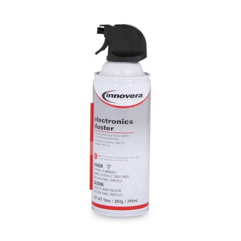 Innovera Compressed Air Duster Cleaner, 10 oz Can, 6/Pack
