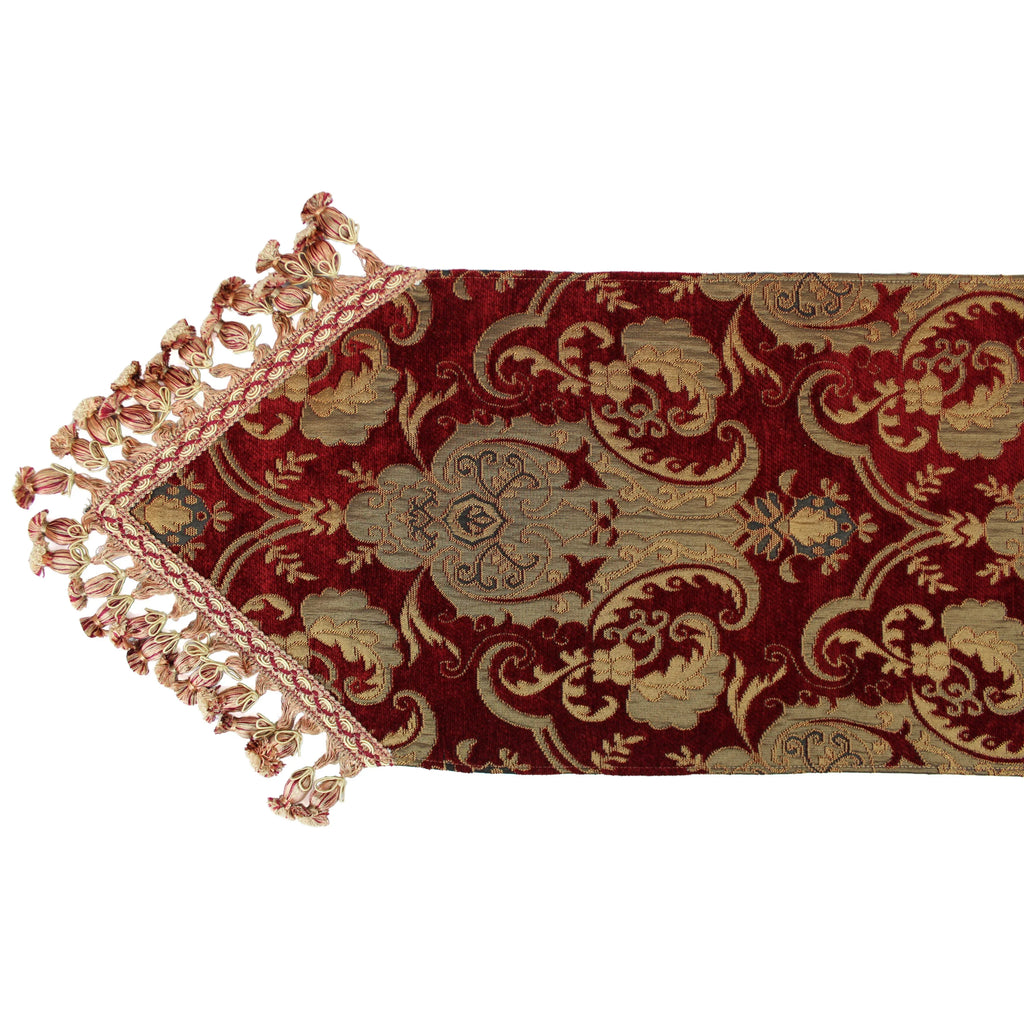 Sherry Kline China Art Red Luxury Table Runner