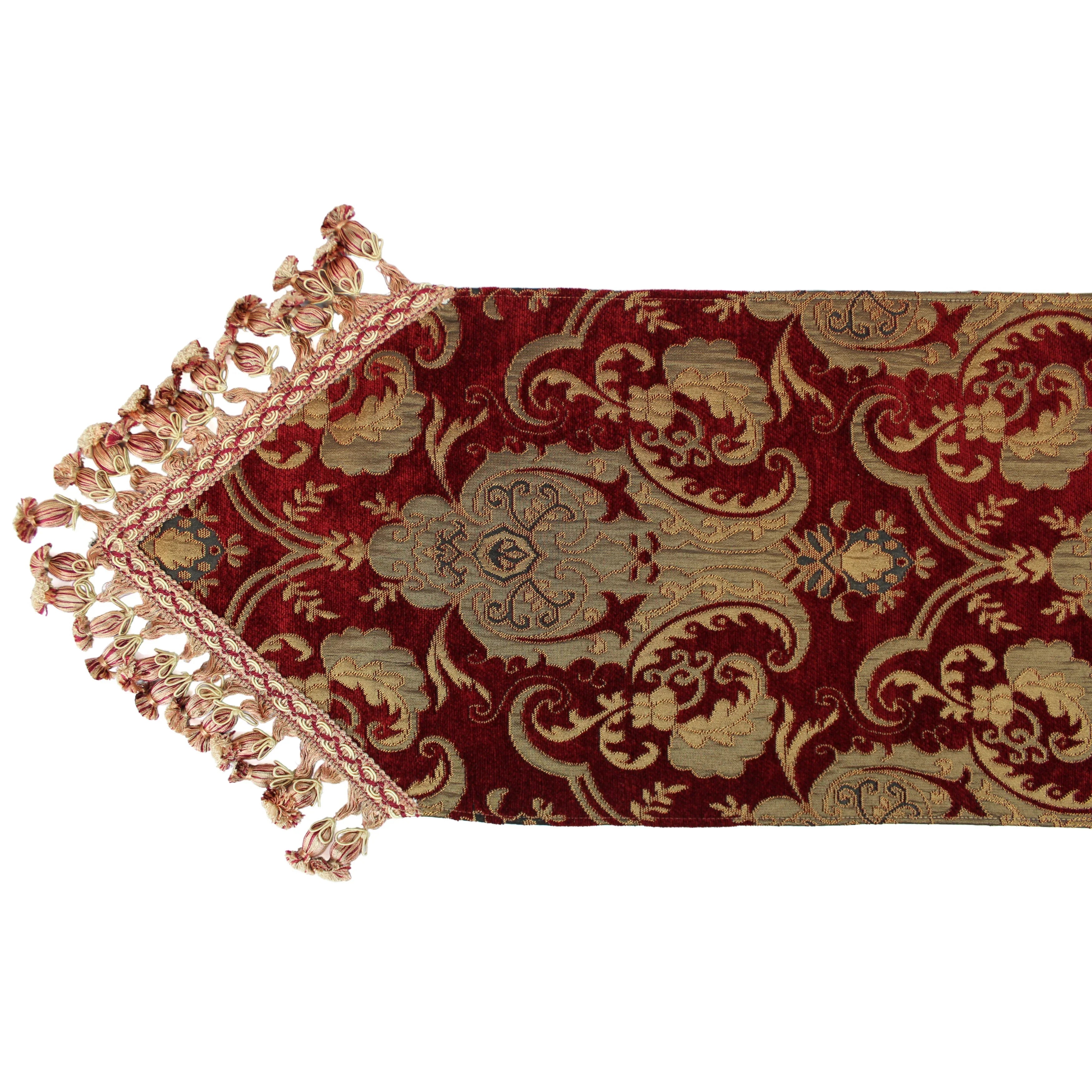 Sherry Kline China Art Red Luxury Table Runner
