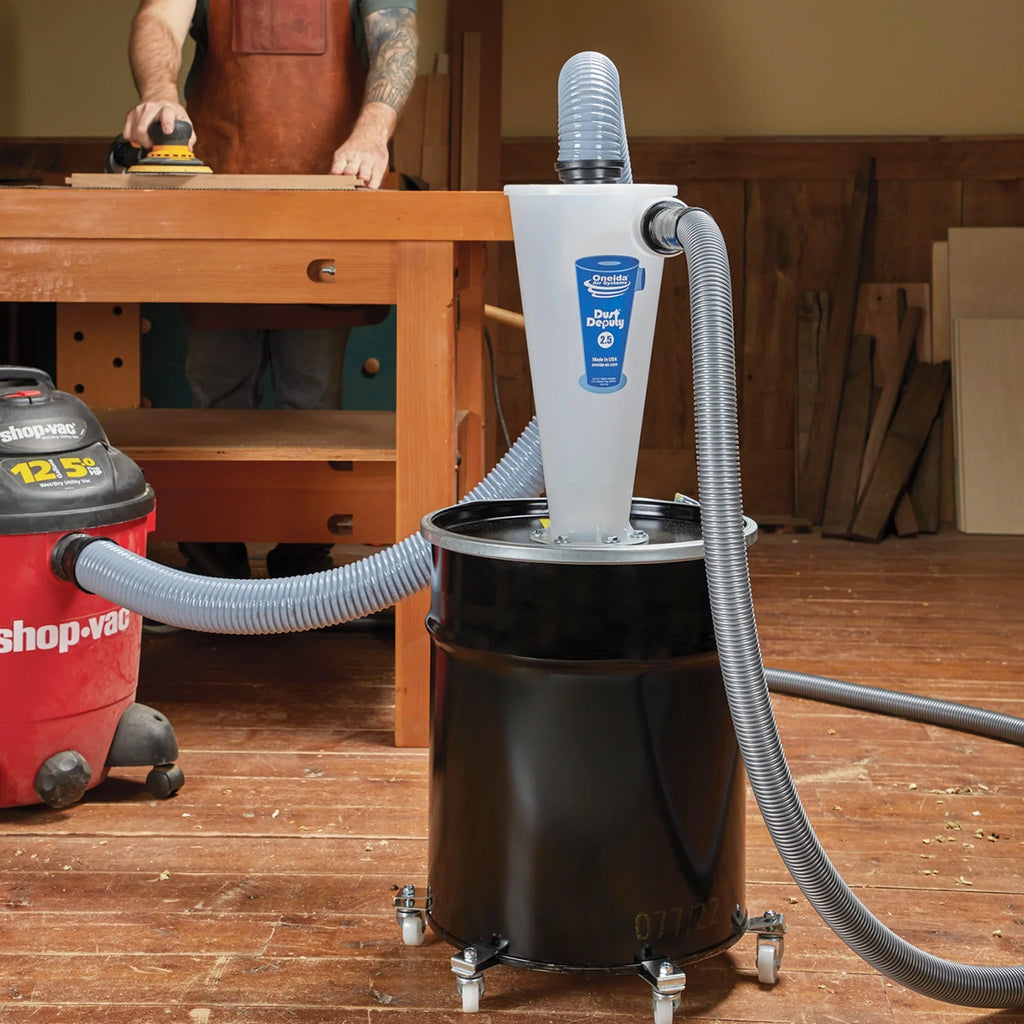Oneida Air Systems Dust Deputy 2.5 Deluxe All Clear Cyclone Separator Kit