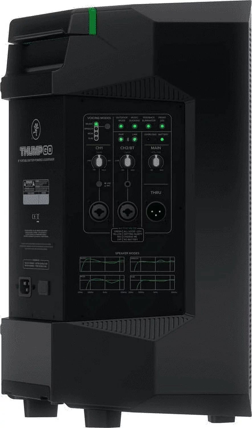 2 Mackie Thump GO 8" Portable Battery-Powered Rechargeable DJ PA Bluetooth Speaker