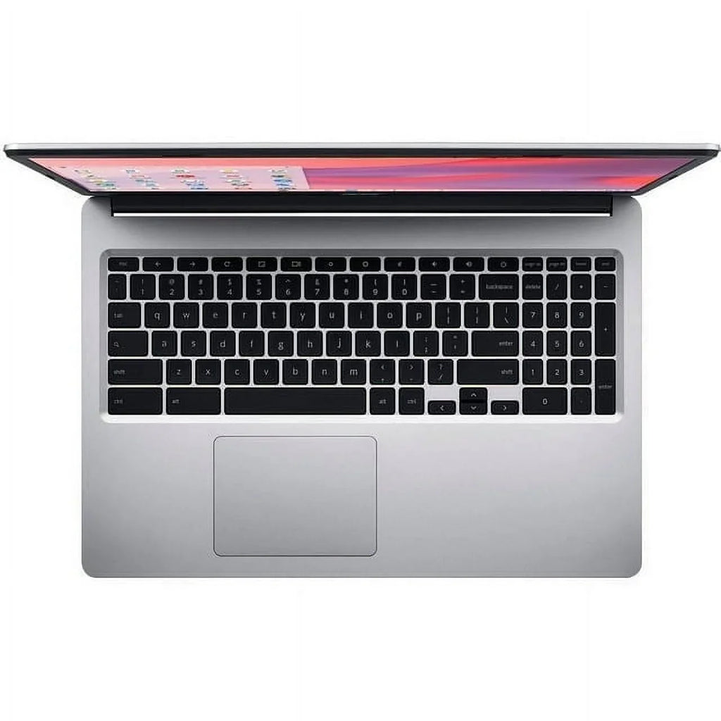 Restored Acer Chromebook 315 15.6" HD Display Laptop, Celeron N4020, 4GB LPDDR4, 64GB eMMC, Chrome OS, Silver + Mazepoly Accessories