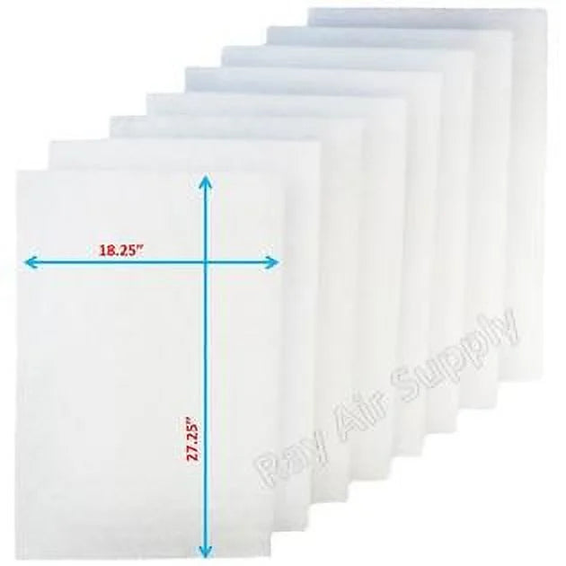 RAYAIR SUPPLY 20x30 Replacement Filter Pads Compatible with Respicaire CG MicroClean 95 Air Cleaner 20x30 Refills (4 Pack) WHITE