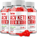 3 Pack Turbo ACV Keto Gummies Turbo ACV + Keto Advanced Keto Formula Plus Cider Vinegar Keto Gummies Dietary Supplement B12 Beet Root Juice Men Women 180 Gummies