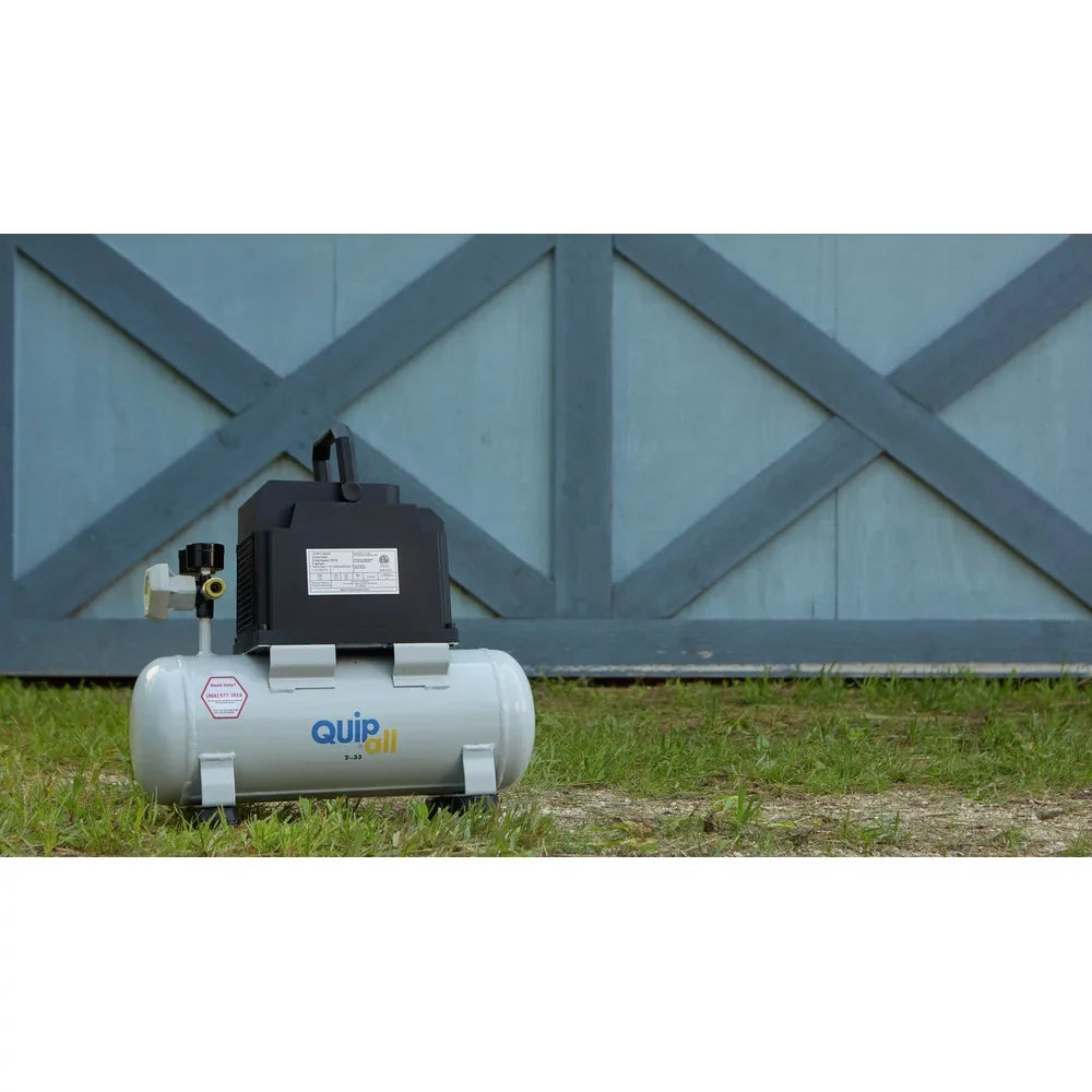 Quipall 2-.33 1/3 2 Gallon Oil-Free Hotdog Air Compressor