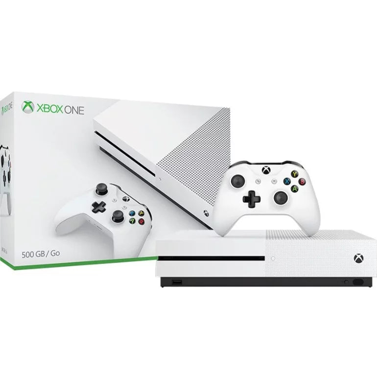 Xbox OneS 1TB Gaming Console White with HDMI Cleaning Kit